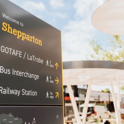 Signage in the Maude Street Precinct